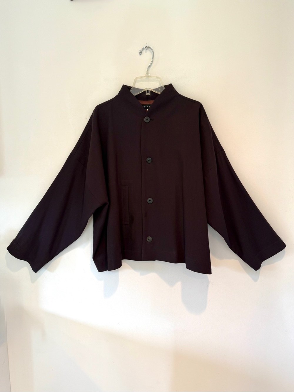 Shirin Guild Vtg 90’s Boxy Lightweight Wool Blazer Jacket One Pocket Oversized S